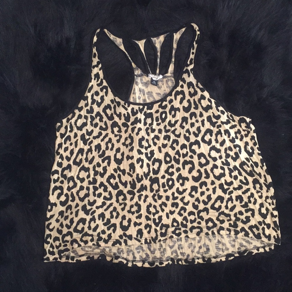 Leopard print tank top